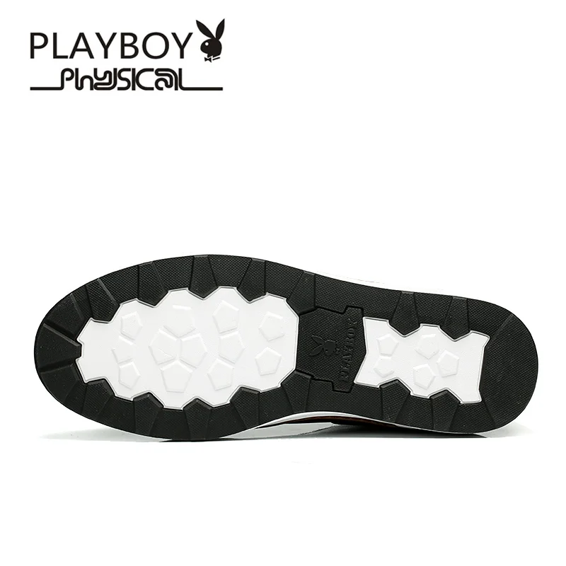 Playboy/мужские ботинки; Цвет Черный; сезон весна-зима; водонепроницаемые качественные Модные ботильоны; повседневная мужская кожаная обувь с острым носком; Botas; теплая обувь