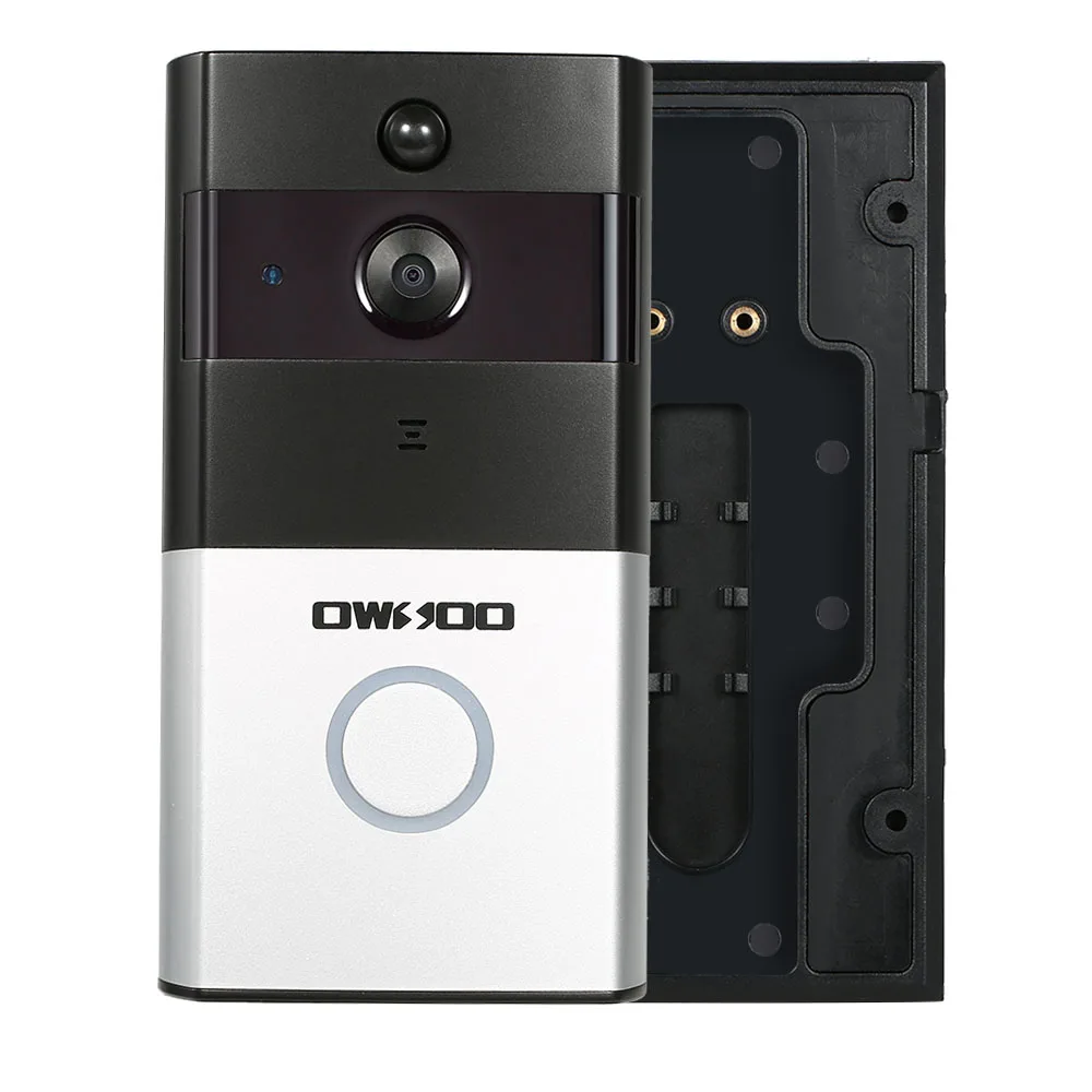 OWSOO 720P WiFi Visual Door Phone Wireless Doorbell Night View Infrared Motion