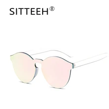 

2019 Women Sunglasses Cat Eye Brand Designer glasses Integrated Eyewear oculo lentes oculos de sol feminino muje Female summer