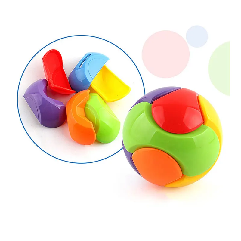 2pcs Kids Bricks DIY Assemble Ball Piggy Bank Toy baby Early Learn Puzzle Toy*~* 