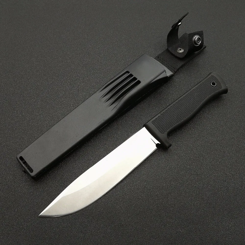 Mengoing Wilderness Power Hunting Fixed Blade Knife Stainless Steel Kraton Handle Survival Knives Kydex