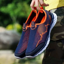 MAISMODA Summer Outdoor Shoes Men Women Lightweight Breathable Mesh Creek Beach Quick Dry Wading Upstream Fishing Net Water Shoe