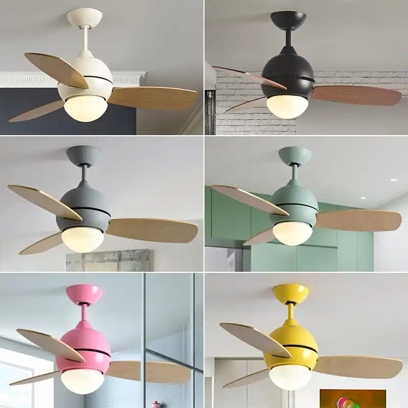 220v Ceiling Fans With Lights 36inch Kid Ceiling Fan Light Children Room Fan Light With Remote Controller Bedroom Ceiling Fans