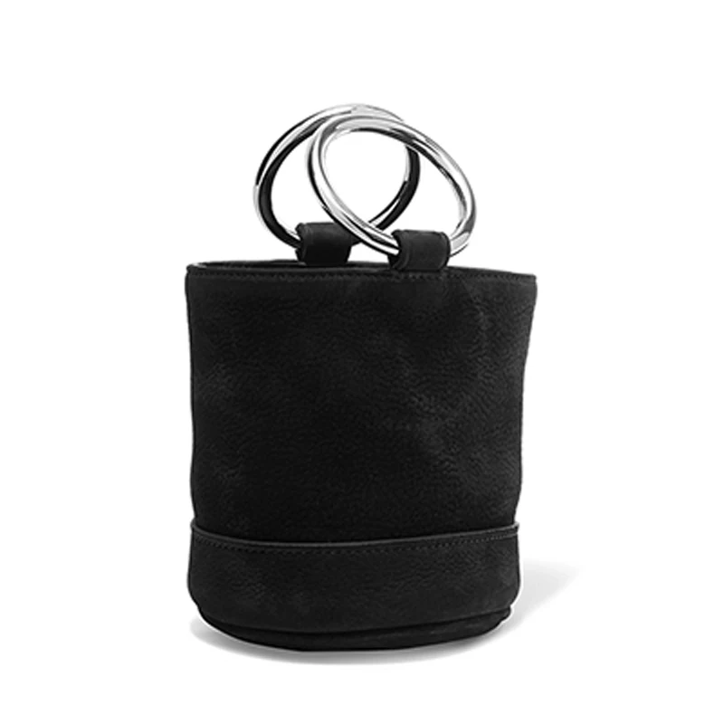 New Arrival Luxury Women Mini Crossbody font b Bag b font Metal Ring PU Handbag Fashion