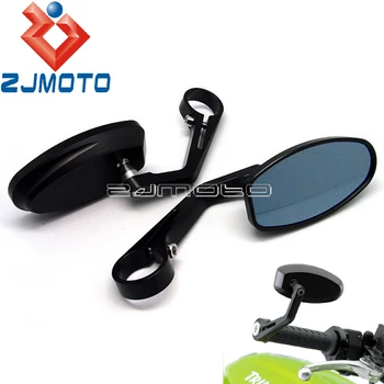 

Motorcycle CNC Aluminum Bar End Mirrors Adjustable Side Mirror Clamp On Rear View Mirrors For Yamaha Kawasaki Suzuki Honda