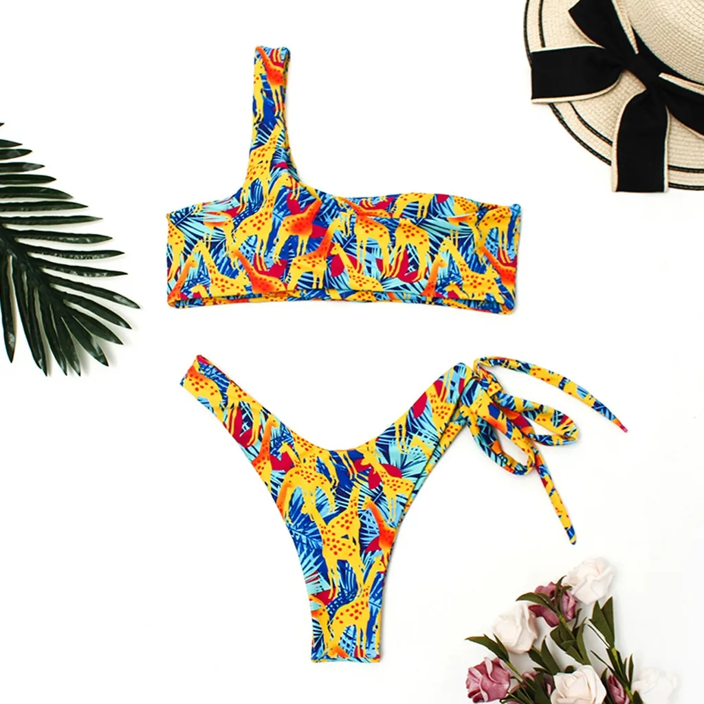 

Women Bikini Set Padded Bra Swimsuit -Swimwear 2019 Print Swimwear Bikini Bathingsuit Swimsuit Tankini Beach Swimsuit