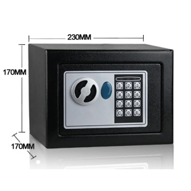 Digital safe box is Fire Drill Resistant Ideal for Home Office use! Safety Security Box keep Cash Jewelry or Documents Securely
