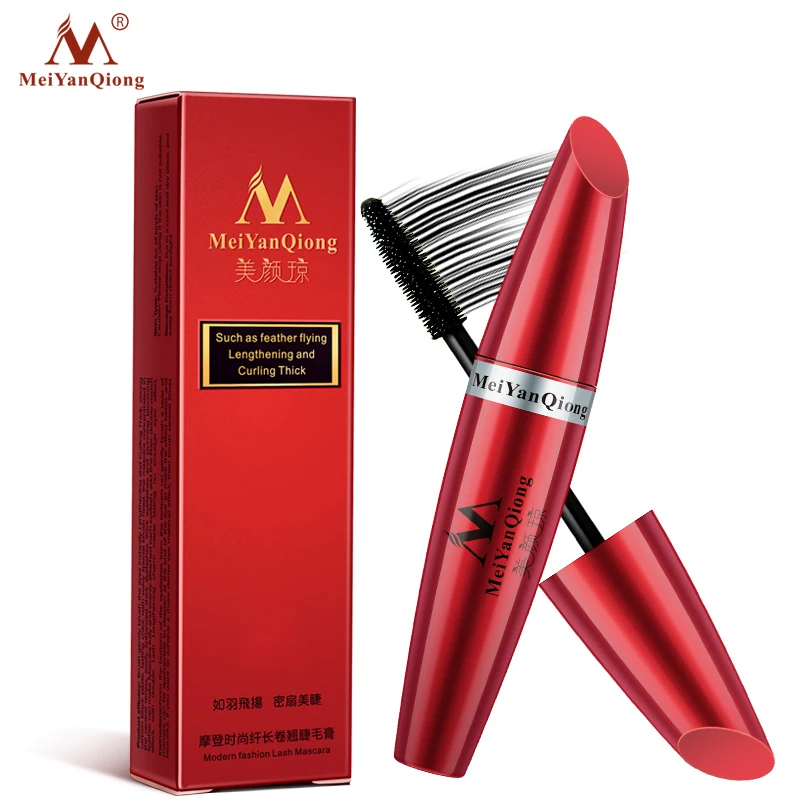 Pаспродажа Современная мода ресниц тушь для ресниц 4D Тушь для ресниц водоСТОЙКАЯ Удлиняющая и подкручивающая тушь для ресниц толстые накладные кисточ...