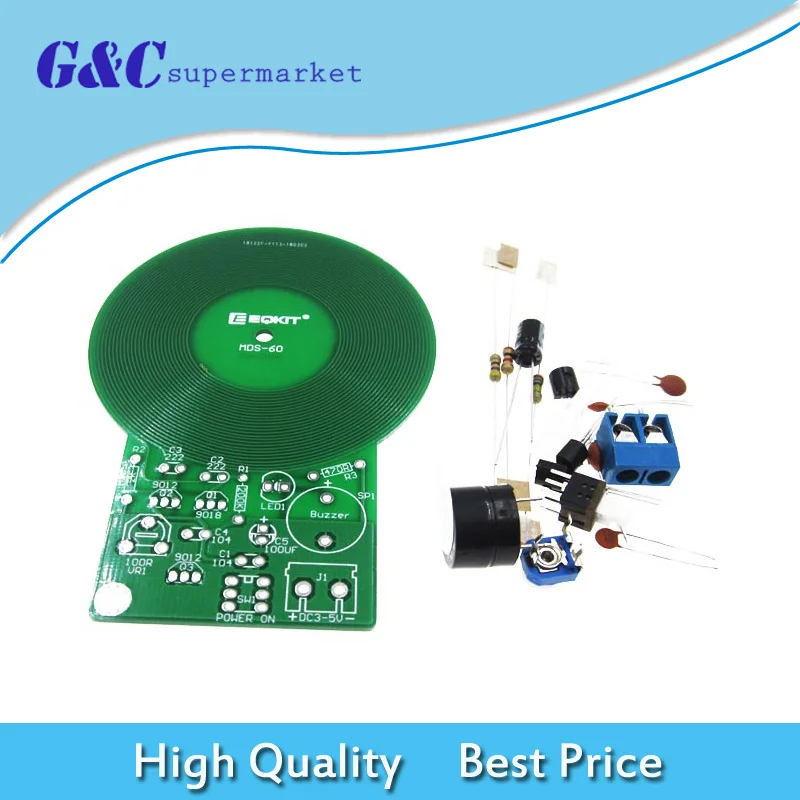 

1 Set Metal Detector Kit Electronic Kit DC 3-5V 60mm Non-contact Sensor