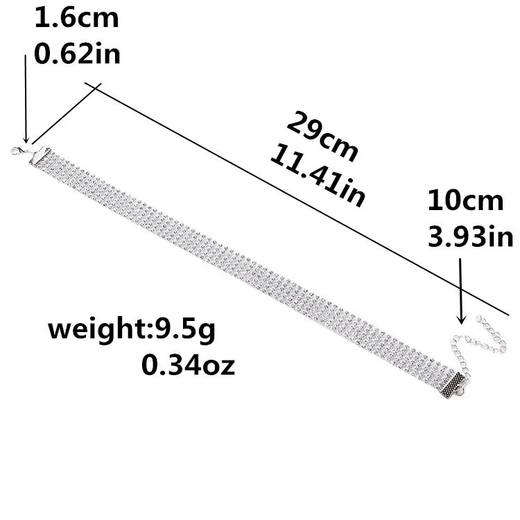 Роскошное ожерелье-чокер со стразами ожерелье s короткое регулируемое Массивное колье для женщин невесты ювелирные изделия колье