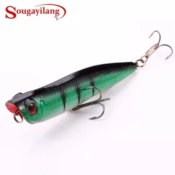 

Sougayilang 1pcs Fishing Lures Hard Bait Minnow Floating Lure With Treble Hook Swimbait Wobblers Fishing Bait Bass Sinking Lure