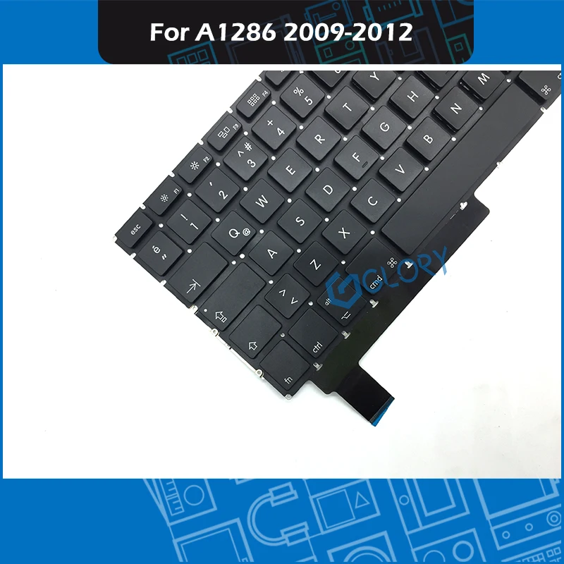 Новая клавиатура для ноутбука TR Turkish A1286 Macbook Pro 15 &quotA1286 сменная с винтами
