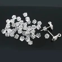 Doreen Box Lovely 1000 Цветочные резиновые задние фиксаторы для серег 4x4 мм(B06315