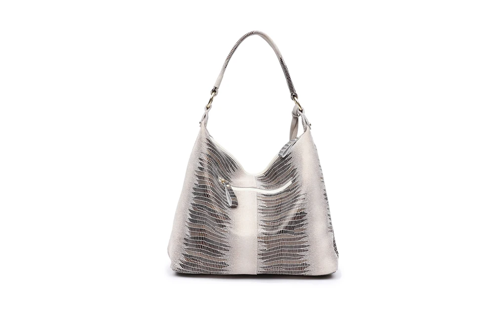 Arliwwi multi bolsos com zíper genuíno camurça