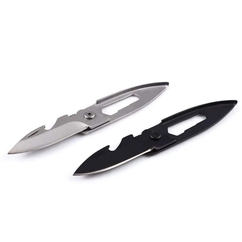 EDC Gear Outdoor Creative Multi-tool Knife Folding keychain pendant bottle opener Stainless Steel Knife 2018