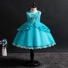 Новинка; детское платье для девочек; платье без рукавов для девочек; платье принцессы; детская одежда для свадьбы; платье без рукавов с цветочным узором