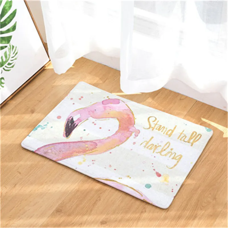 Practical Fashion Watercolor Painting Theme Print Mats Rectangular