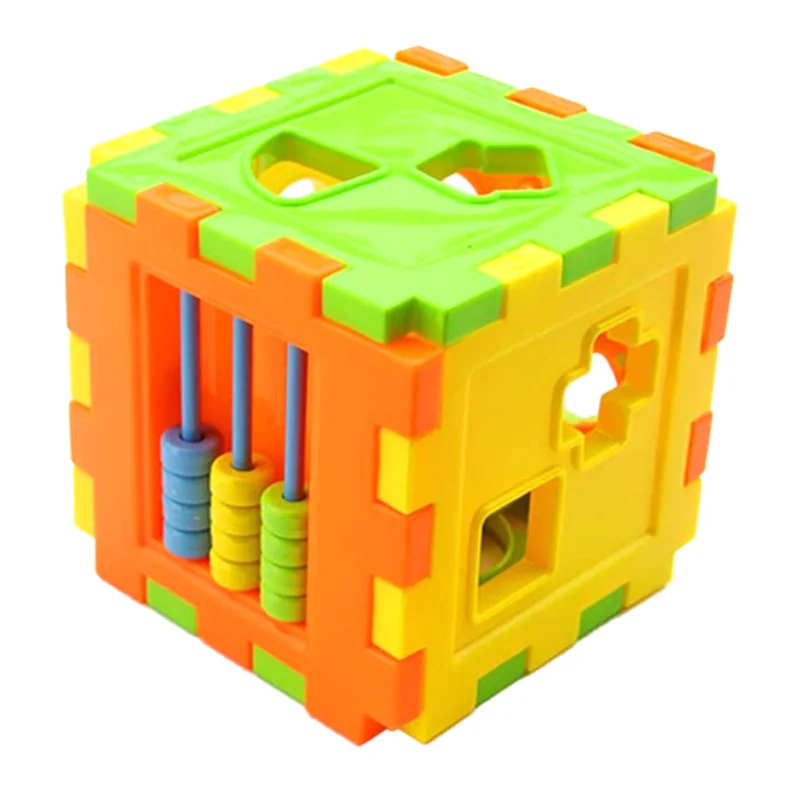 Детские развивающие игрушки Кирпичи соответствующие блочный Интеллектуальный сортировочная коробка
