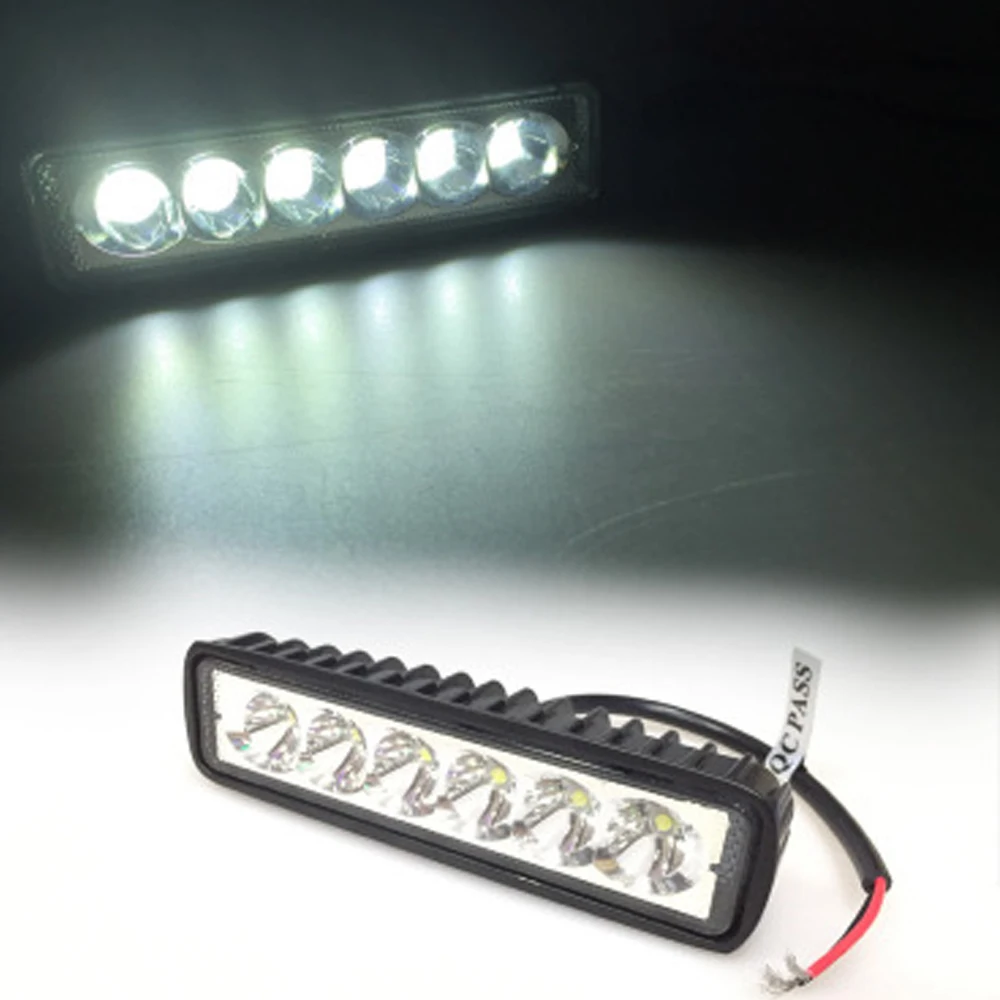 EURS Motorcycle Led strip lights 6led font b lamp b font 6500k 18W 1420lm off road
