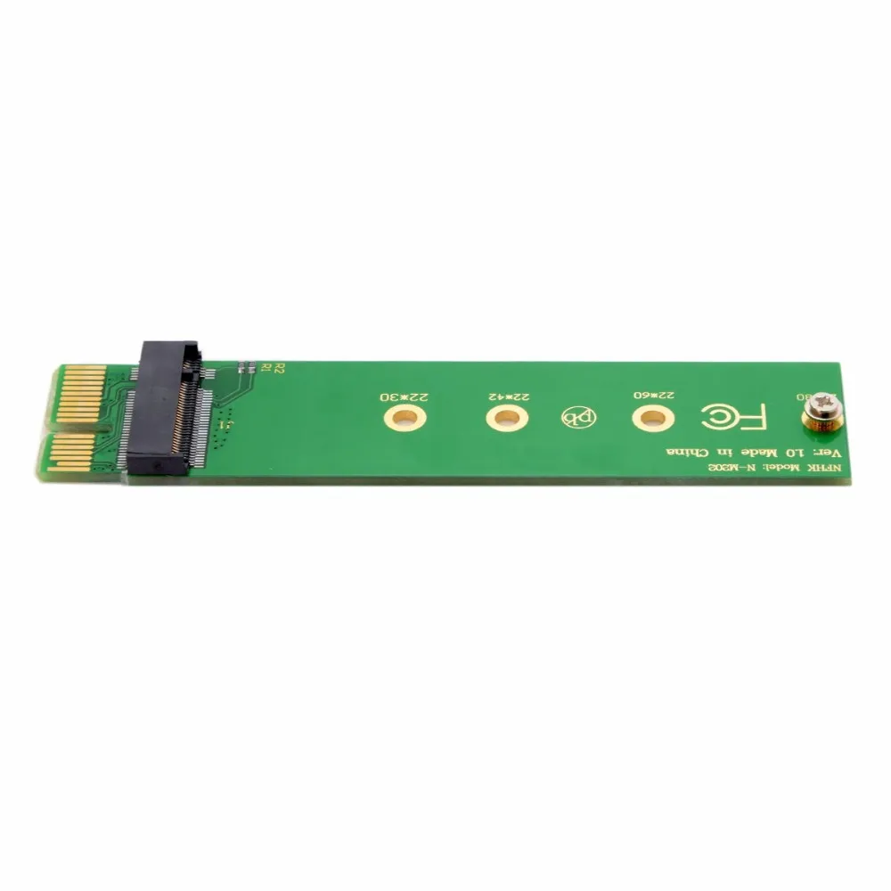 NGFF M key NVME AHCI SSD для PCI E 3 0 1x x1 Вертикальный адаптер XP941 SM951 PM951 960 EVO SSD|Кабели передачи