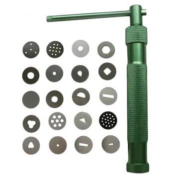 

20pcs/lot Cake Nozzle Kitchen Sugar Extruder Craft Gun for Cake Cookie Stainless Steel Biscuits Baking Pastry Mold Tools LB 384