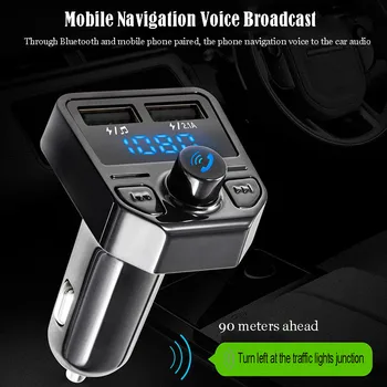 

2018 New X1 Car Bluetooth Hands-free FM Transmitter USB Charger MP3 Music Player