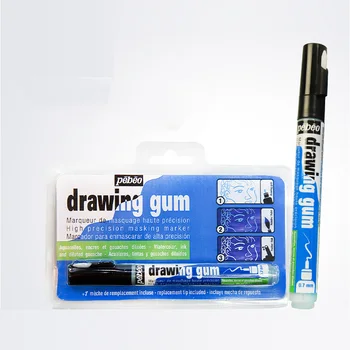 

0.7MM Professional Drawing Gum Watercolor Painting Leave Blank Occlusion Covering marker Student School Office Painting Supplies