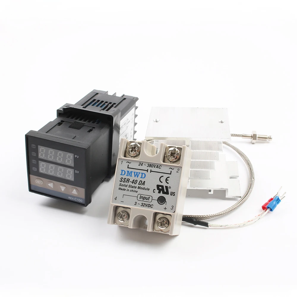 Mutil Input Economical Digital PID Temperature Controller K type solid state Relay SSR relay Output REX C100 Rex C100|Приборы для
