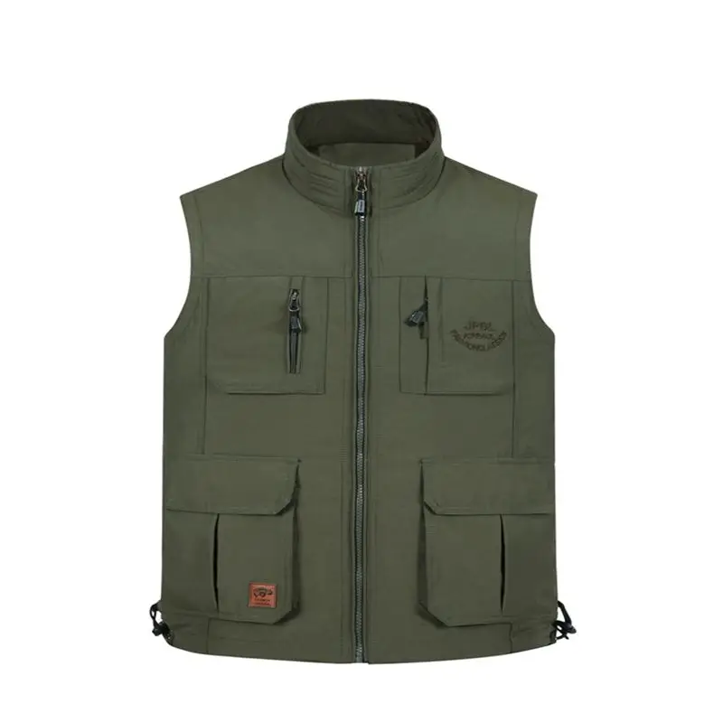new Spring and autumn winter men's multi-pocket vest Men's net-lining and vest fat size S-4XL new Spring and autumn winter men's multi-pocket vest Men's net-lining and vest fat size S-4XL