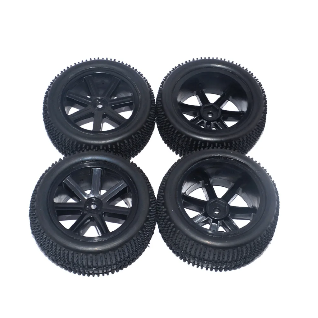 1/10 Racing Car Buggy 12mm Hub Wheels and Tires 4 Pieces for HSP HPI Redcat