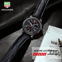 AKGLEADER 20-22mm Leather Strap For Samsung Gear S3 Sport Gear S2 Genuine Leather Watch Band For Huami Amazfit For Huawei Watch цена AKGLEADER 20-22mm Leather Strap For Samsung Gear S3 Sport Gear S2 Genuine Leather Watch Band For Huami Amazfit For Huawei Watch цены онлайн