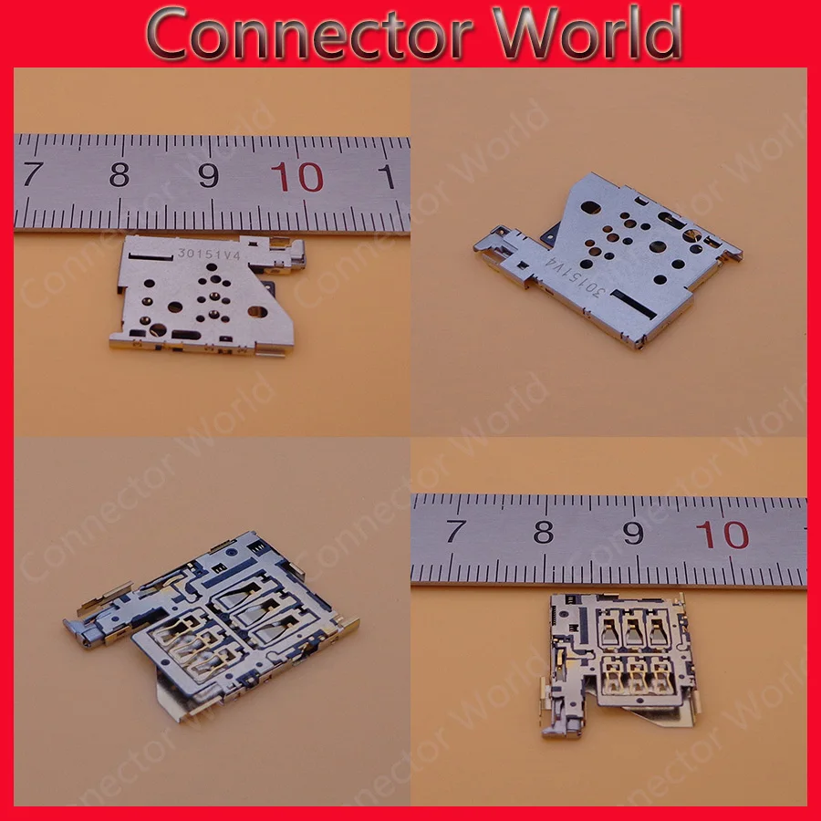 

3-50pcs/lot connector socket For Nokia Lumia 1520 1520T SIM Card Reader Holder Connector Socket Slot Replacement Parts