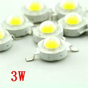 

10pcs 3W LED White Red Green Yellow Blue Purple 3.4-3.6v high power led beads high brightness + 10PCS aluminum radiator-fan