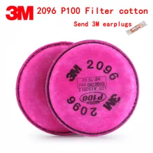 3 м 2096CN P100 Респиратор маска фильтр Подлинная безопасность 3 м фильтр хлопок против кислотного газа пыли частиц сварочный Пылезащитный фильтр