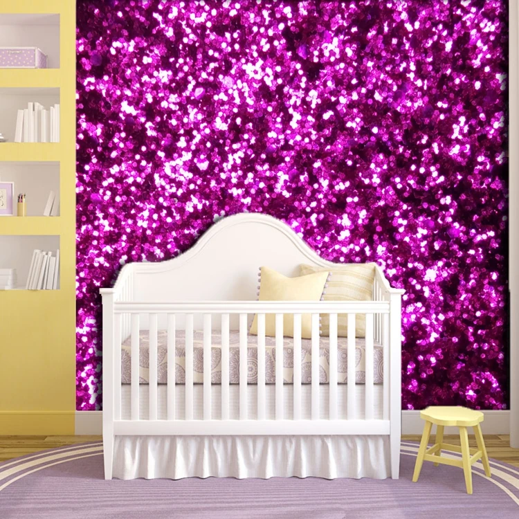 Light Pink Glitter Walls