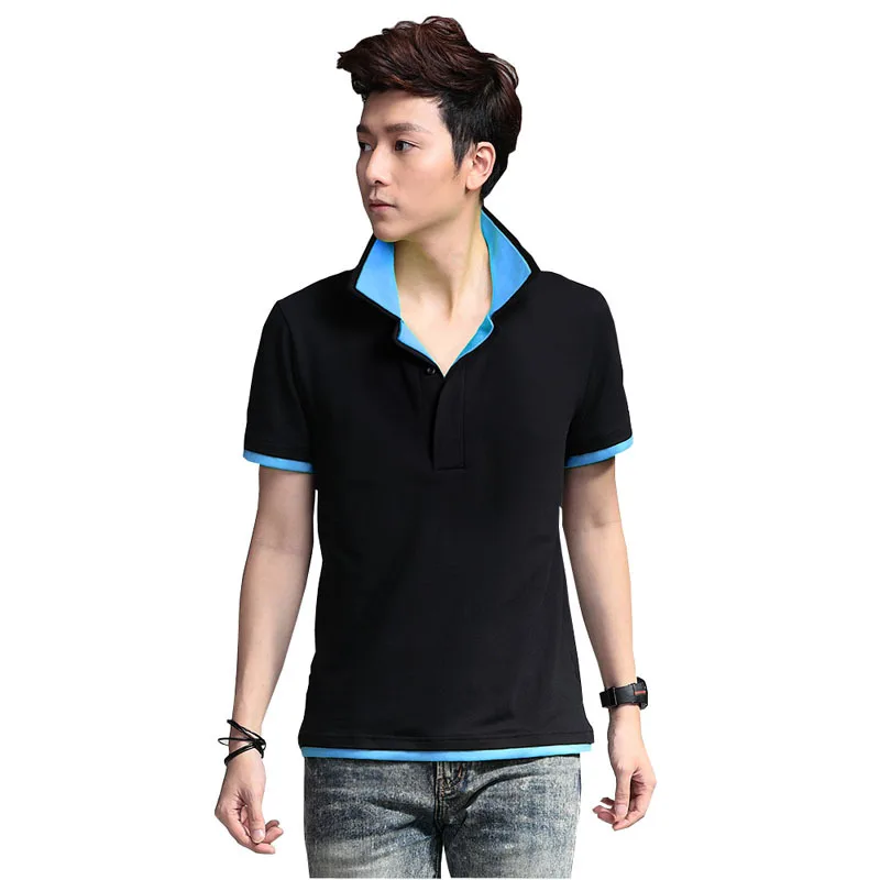 2018 New Male Cotton Anti Pilling Anti Wrinkle Anti Shrink Cool Polo Shirt Fashion Lapel men 