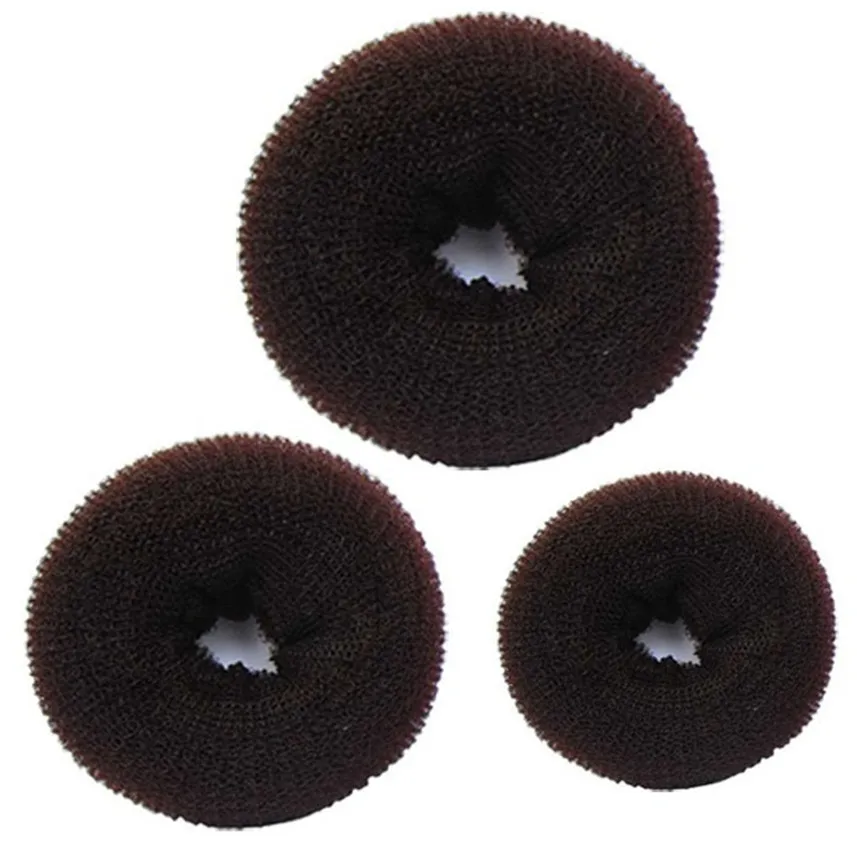 

3 Pcs Sponge Women Hair Bun Ring Donut Shaper Maker 3 Sizes G6620