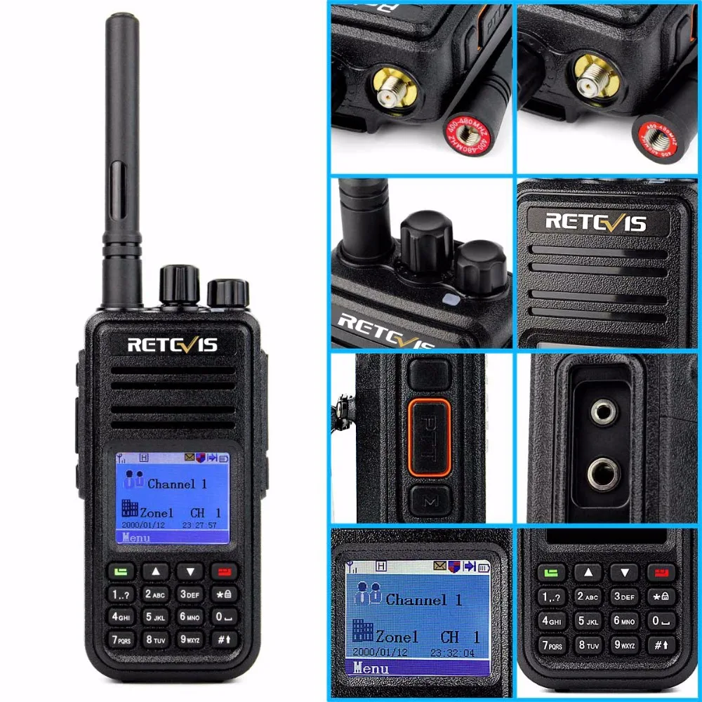 10 шт. RETEVIS RT3 DMR цифровые рации(gps) UHF(или VHF) 5 Вт удобный двухсторонний радиоприемник любительский радиоприемопередатчик TYT MD-380