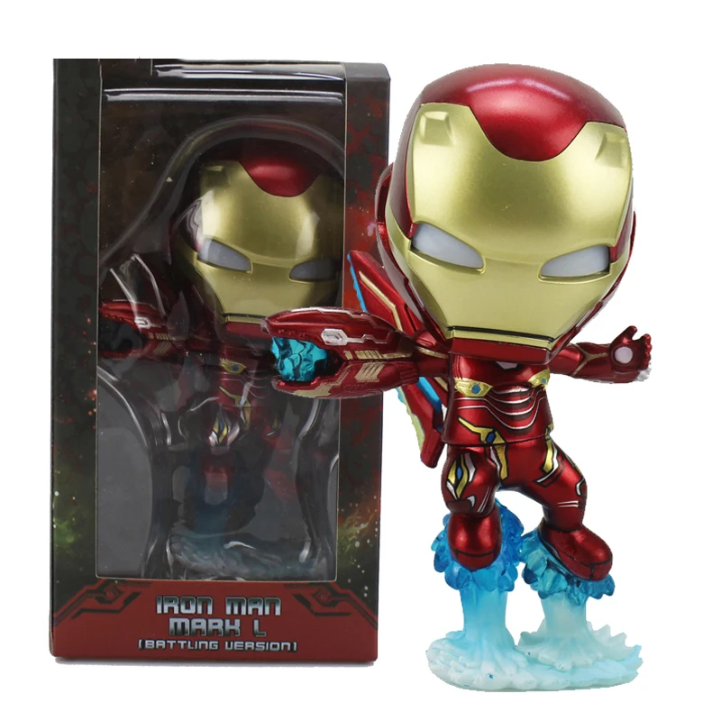 

The Avenger Ironman Figures Iron man MK50 Super Hero Tony Stark PVC Action Figure Model Toy With Light Collection Kids gifts