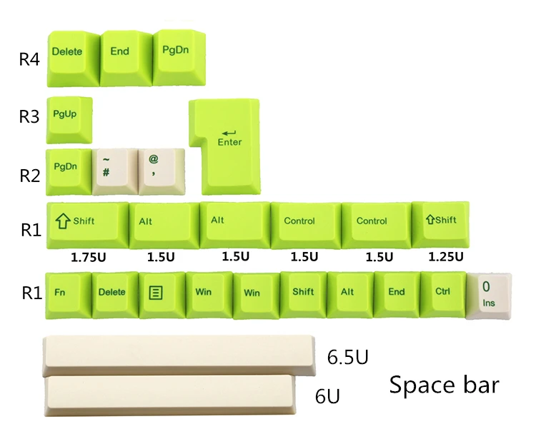 Шампанского keycap 108/137 клавиш PBT Вишневый профиль краситель-сублимированный MX Переключатель для механической клавиатуры keycap только keycap