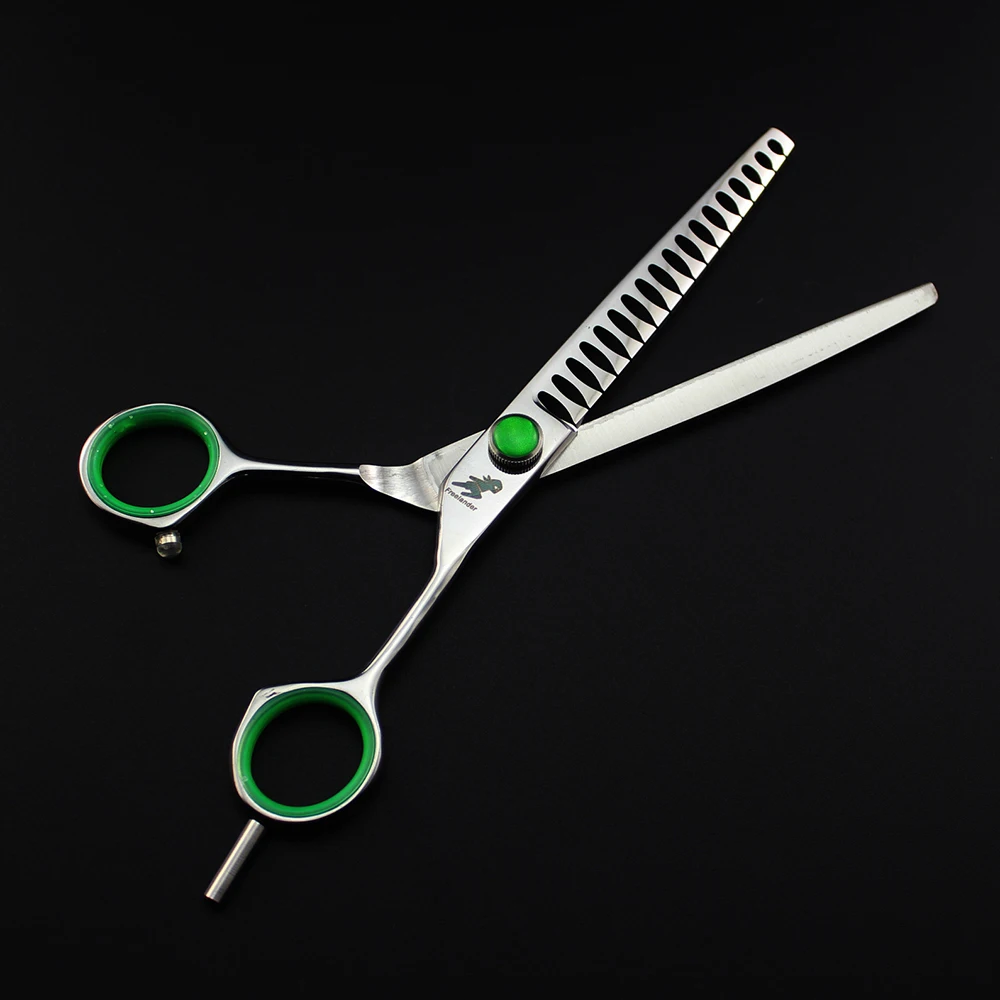 7inch Fish bone scissors professional hairdressing salon barber hair pet dog grooming shears high quality | Красота и здоровье