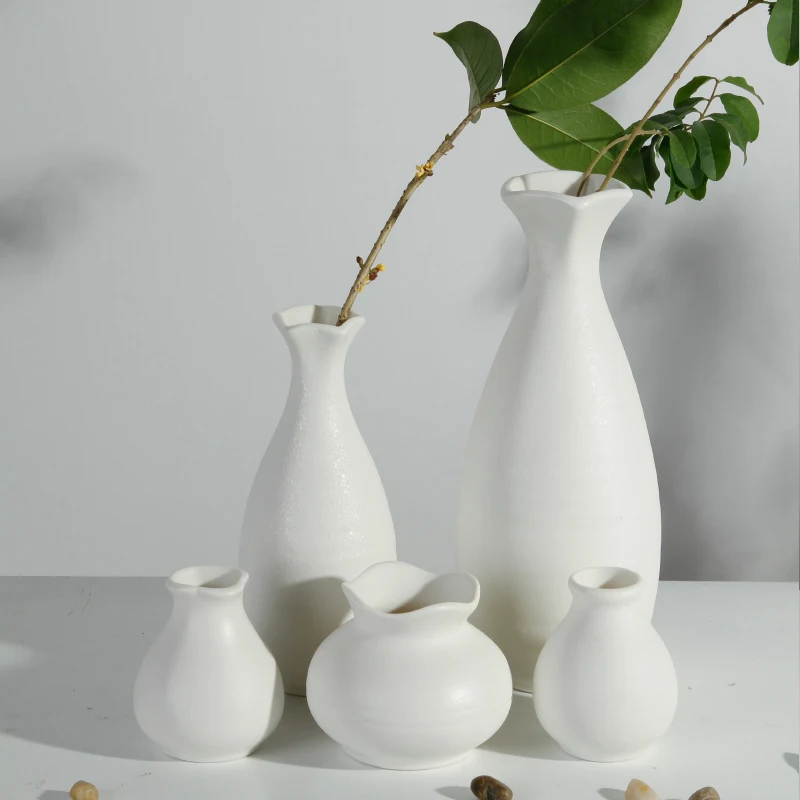 Dried flowers vase decoration living room dining tabletop ceramic