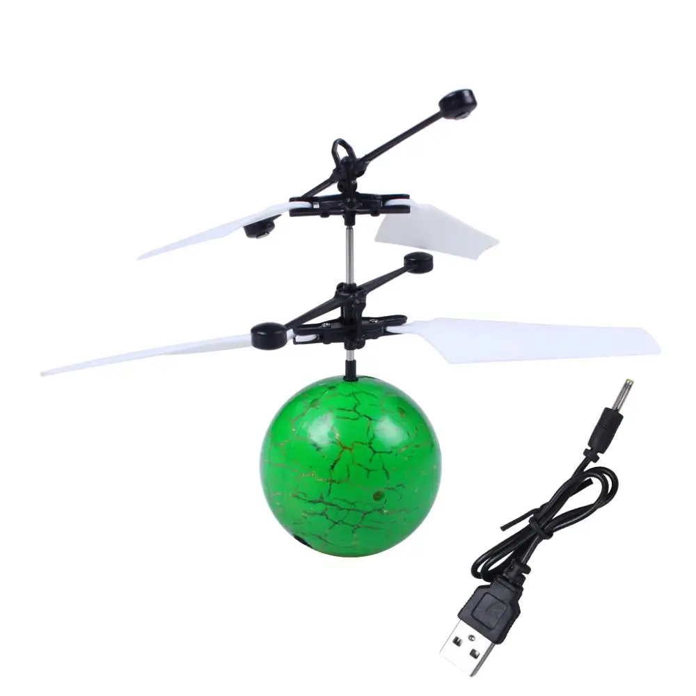 1 комплект Летающий игрушечный светодиодный светильник Радиоуправляемый инфракрасный индукционный вертолет с подвеской с воздушным судном для детей и подростков
