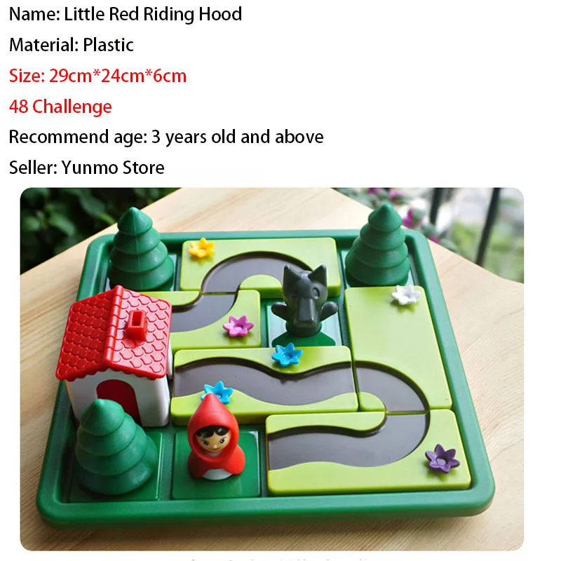 Красная Шапочка Smart IQ Challenge настольные игры головоломки игрушки для детей с английским решением Speelgoed Brinquedo toy177