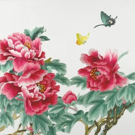 DIY незавершенный шелк тутового шелкопряда Сучжоу вышивка узоры наборы ручной работы Рукоделие наборы Цветок 13 видов - Цвет: NO.3