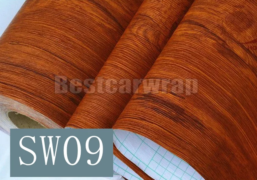 2017 Dark Teak Wood Grain Textured Vinyl Wrap Wall Sticker Use for Home table  cupboard wardrobe  Car interior Wall   (1)