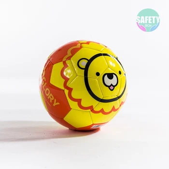

3# 4# 1# Durable PU Cartoon Football for Primary School Student Baby Play Traning Colorful Panda Lion Junior Soccer for Kids