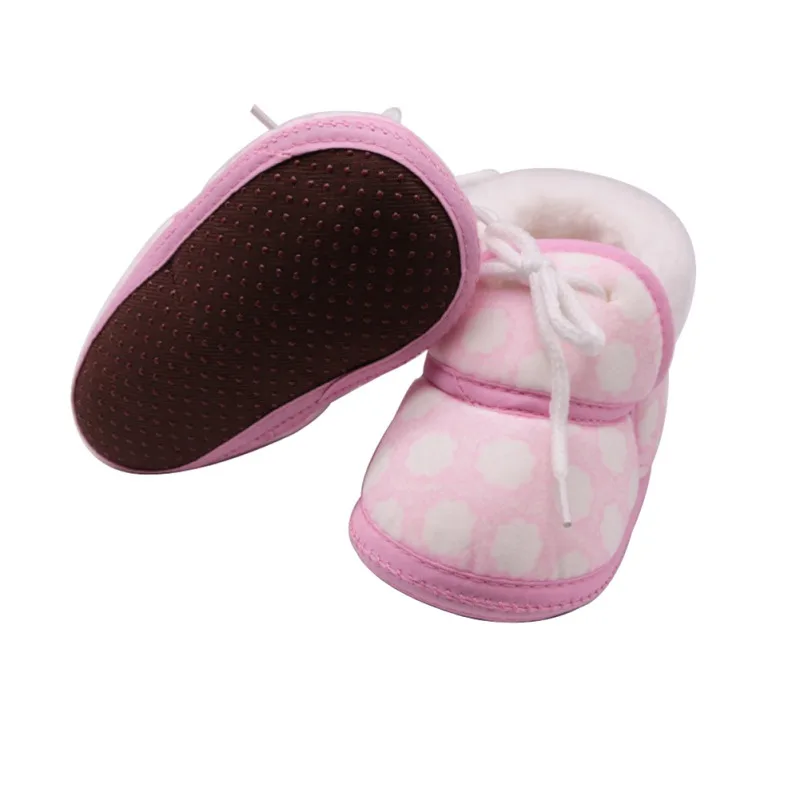 Милая детская обувь весна теплые мягкие детские туфель с сумочкой с принтом в ретро стиле; обувь с хлопковой подкладкой для малышей для