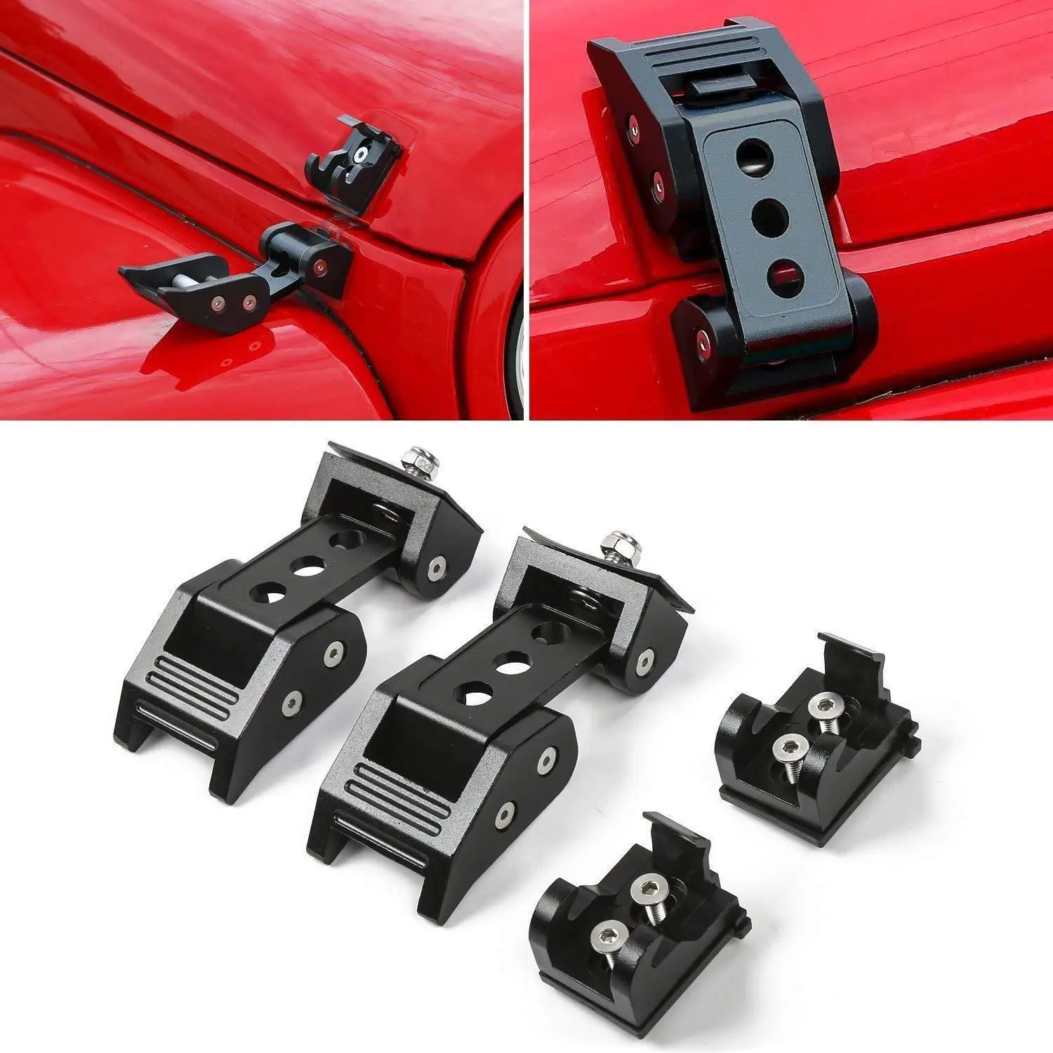 

NEW for Jeep Wrangler JK Unlimited Accessories Hood Latch Locking Catch Buckle