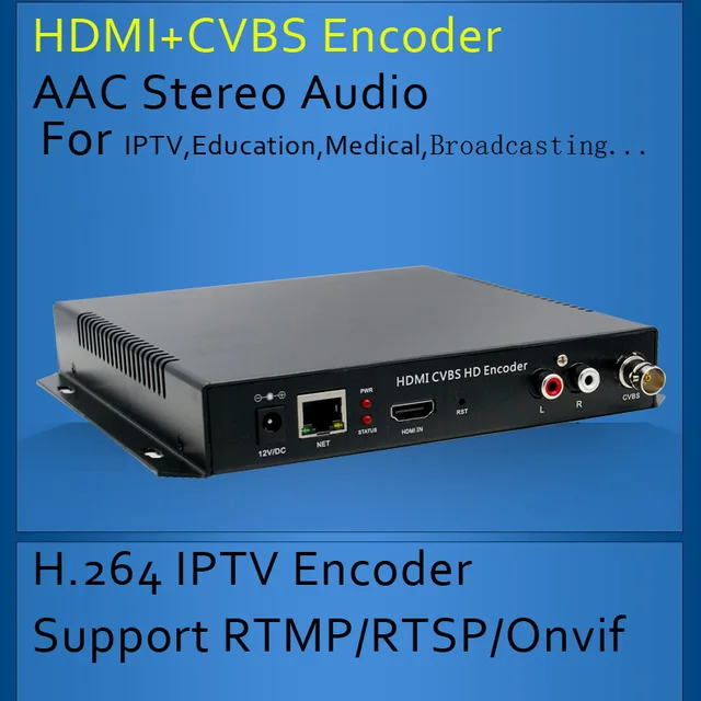 hdmi cvbs composite bnc video encoder support youtube facebook video boardcast